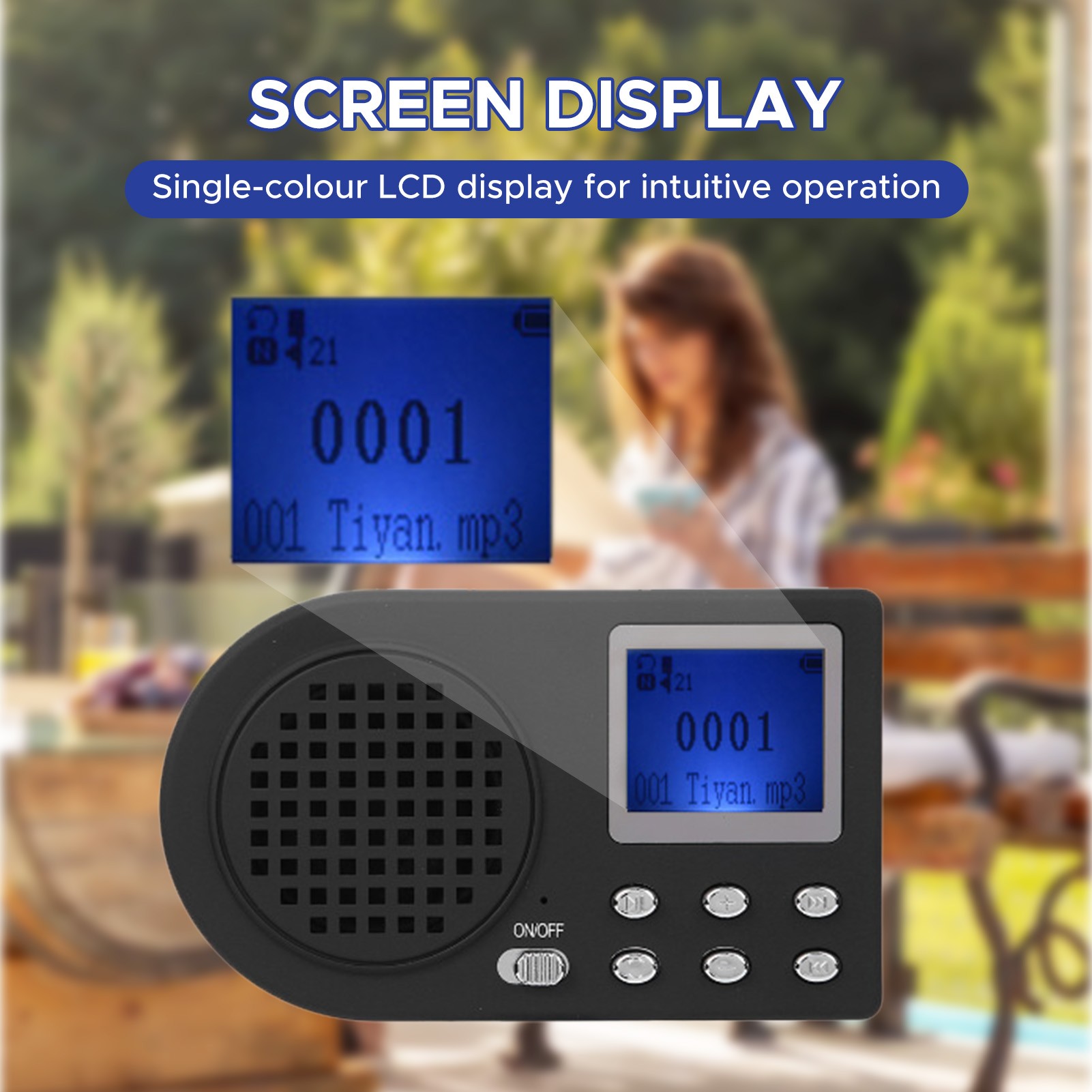 Metronome Digital - Nouveau lecteur MP3 numérique d'extérieur avec