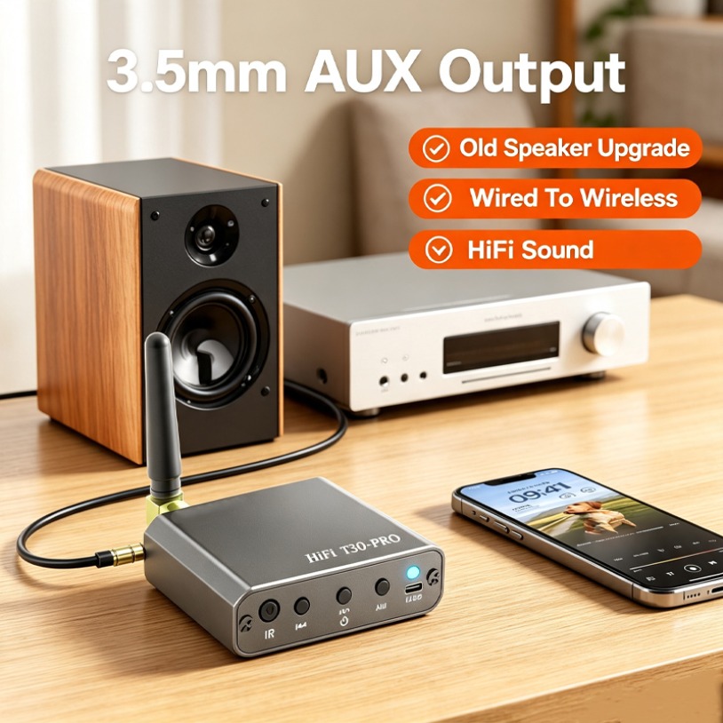 Music Audio Pro - Mini récepteur Audio Bluetooth T30 PRO