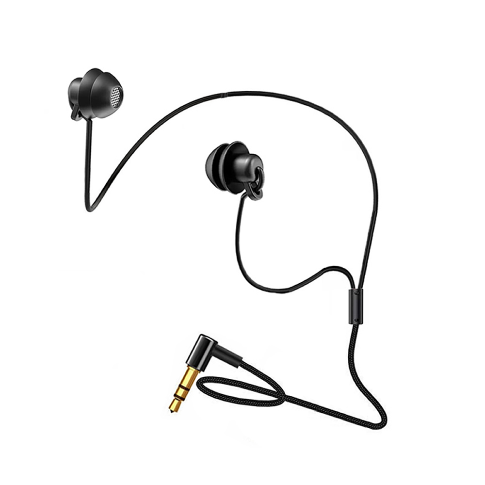 Audio Music Player - Écouteurs intra-auriculaires filaires courts en Silicone,