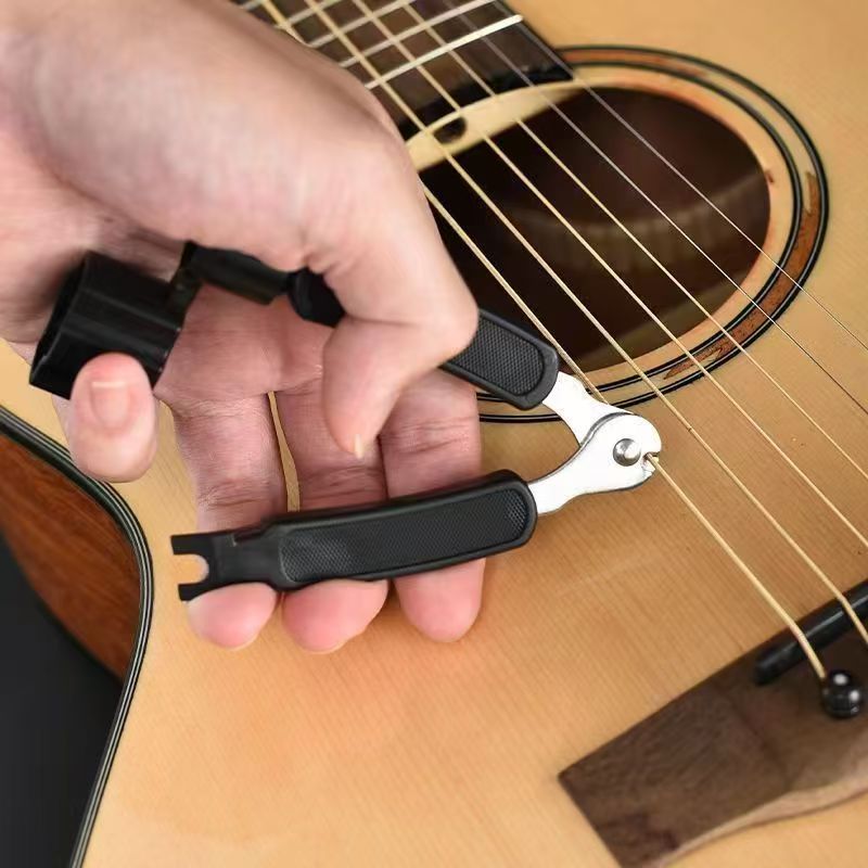 Guitar Slide Tube - Coupe-cordes 3-en-1 pour guitare, enrouleur de