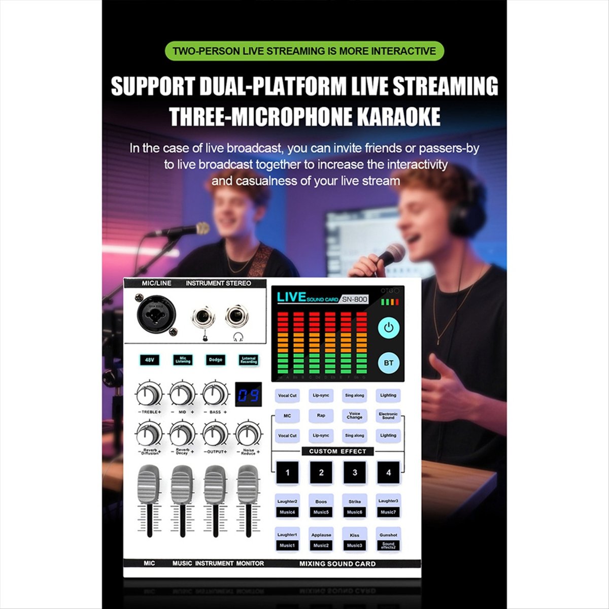 Audio Music Sound - Carte son DTC5 SN800 pour diffusion