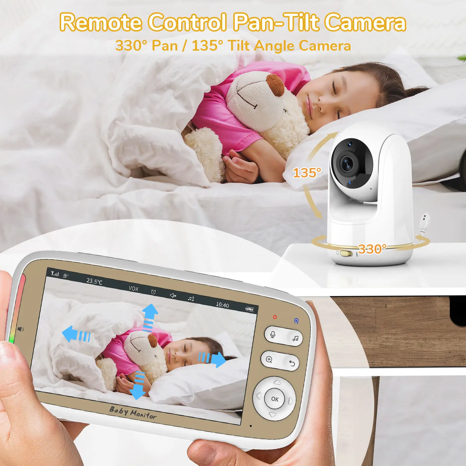 VB803 PRO Baby Monitor, avec 2 - Music Audio Pro avis et prix