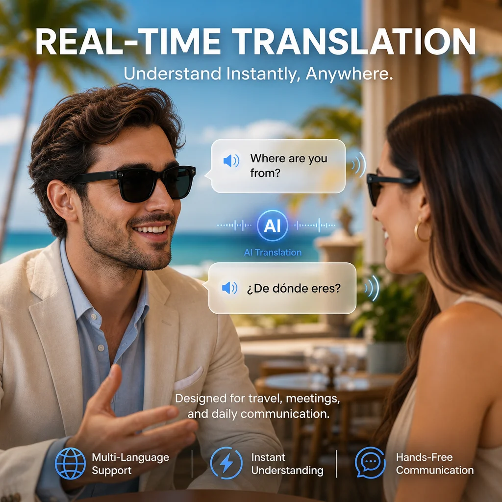 Nouvelles lunettes caméra IA 2 - Music Audio Pro avis et prix