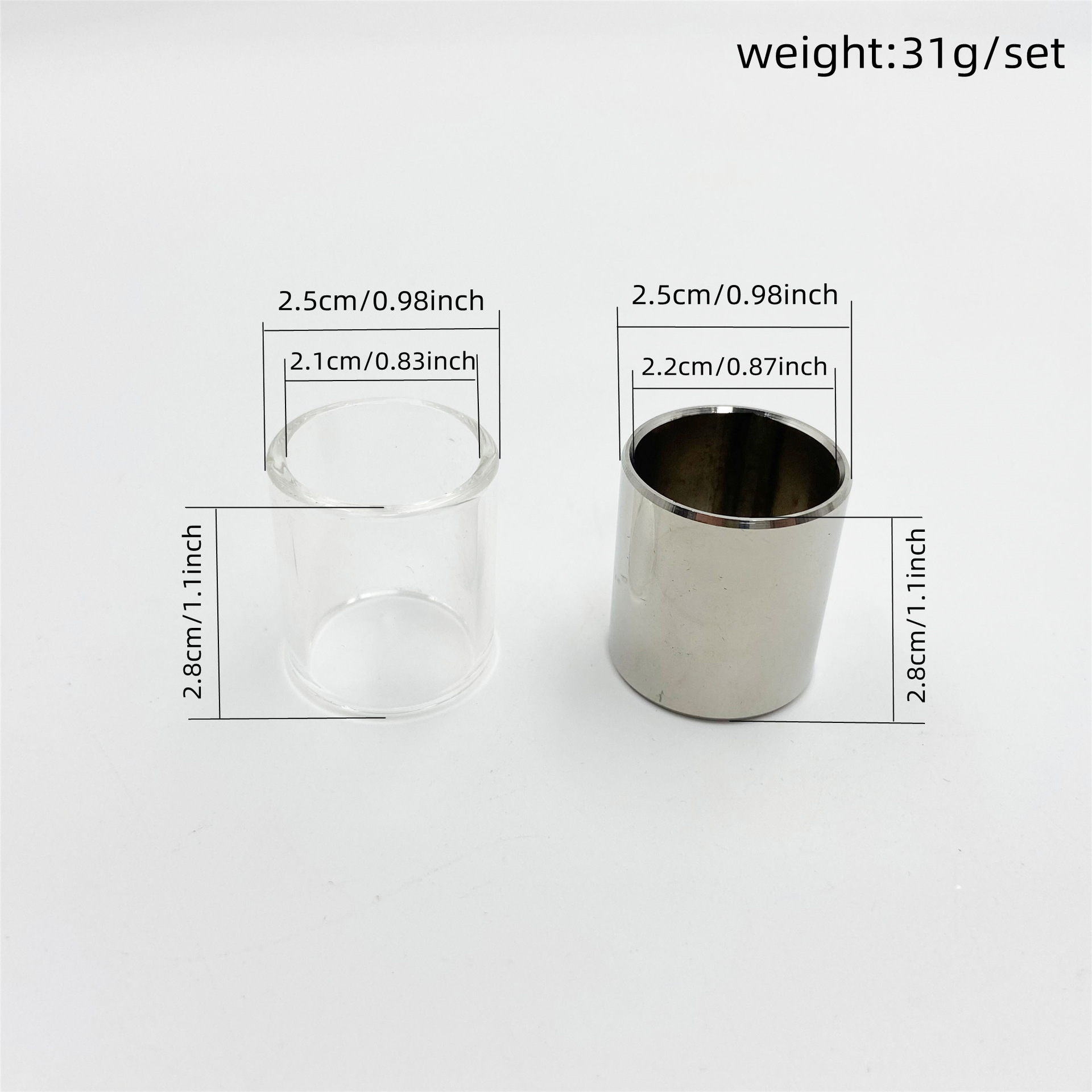 Glide pour guitare en verre et - Guitar Slide Tube avis et prix