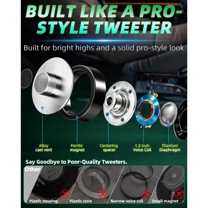 2 pièces, haut-parleur tweeter - Music Audio Pro avis et prix