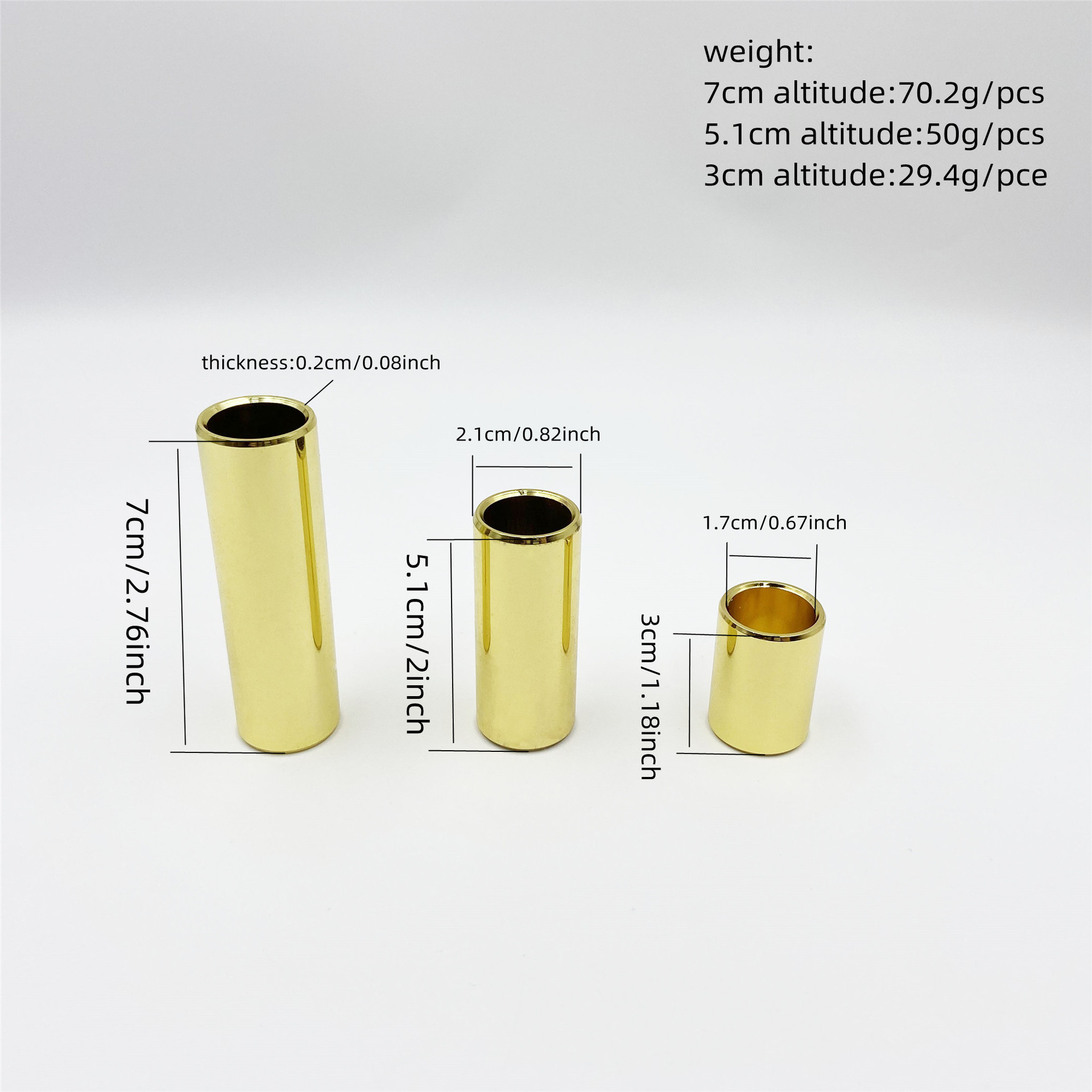 Lot de 12 glissières de guitar - Guitar Slide Tube avis et prix