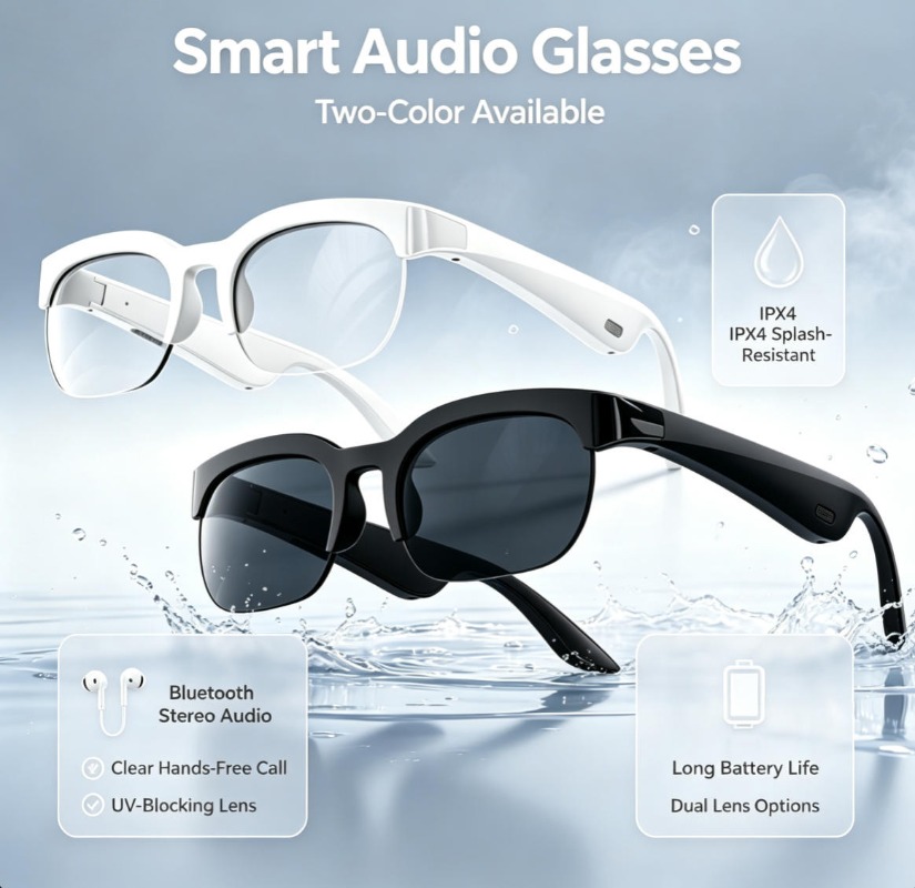 Lunettes audio intelligentes 2 - Audio Music Videos avis et prix
